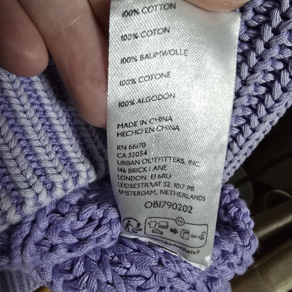 Free People Lavender Cable Knit Sweater - Picture 6 of 6